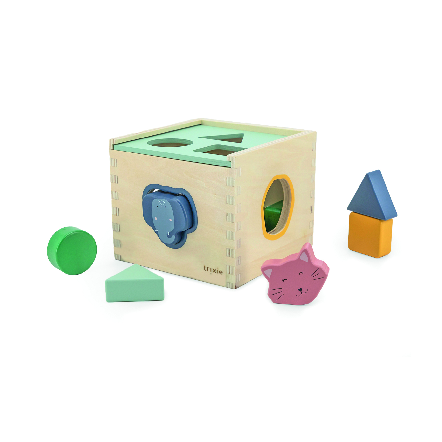 Wooden shape sorter